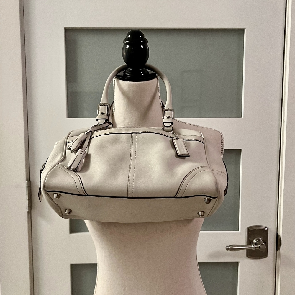 Coach handbags satchel cream No J050_8A69